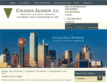 Tablet Screenshot of cjacksonlaw.com